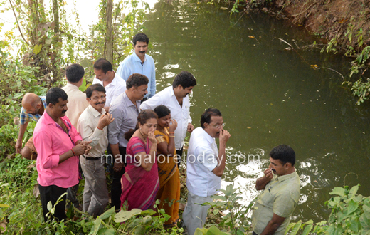 drainage water flowing to nethravathi river